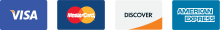 Accepted credit cards