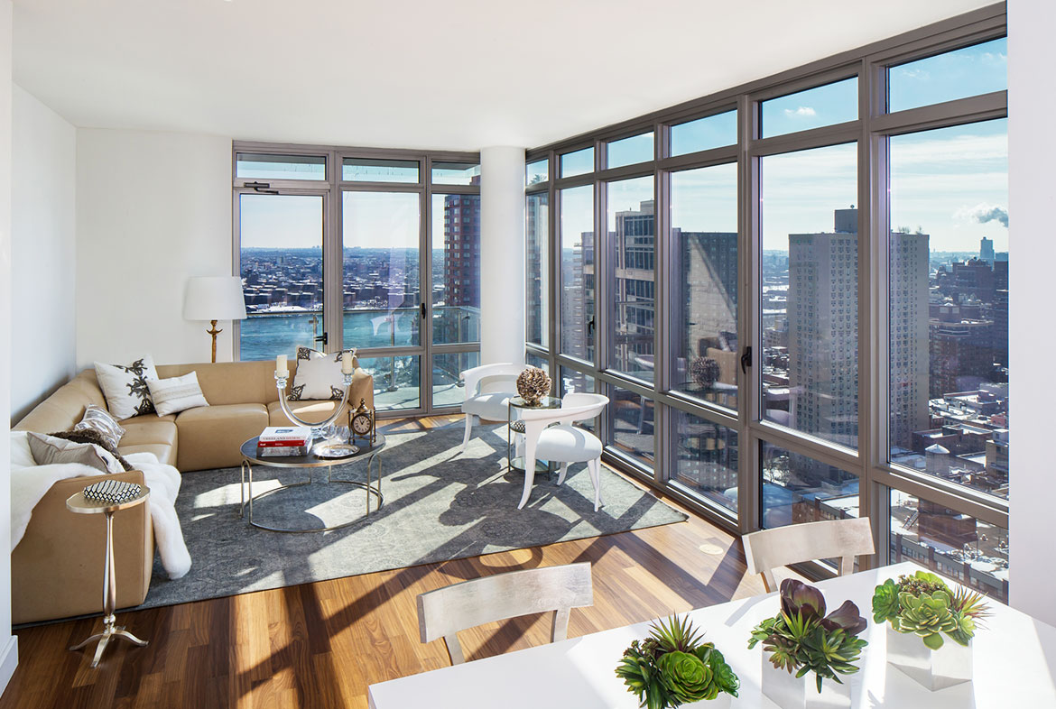 Renovated apartment bay view